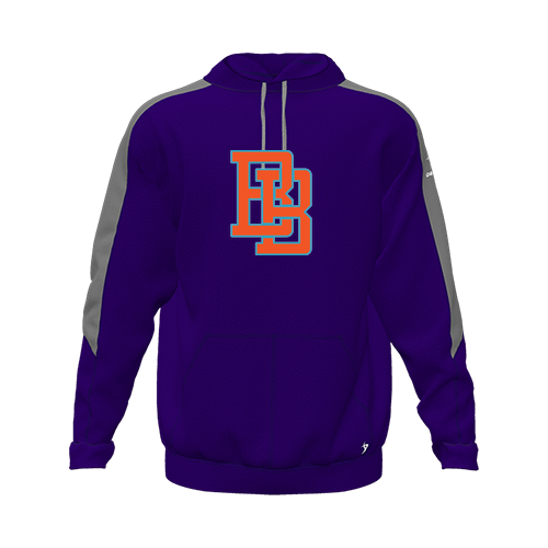 [CUS-DFW-HOOD-FLC-LSL-PUR-YXS-LOGO1] Hoodie (Youth XS, Purple, Logo 1)