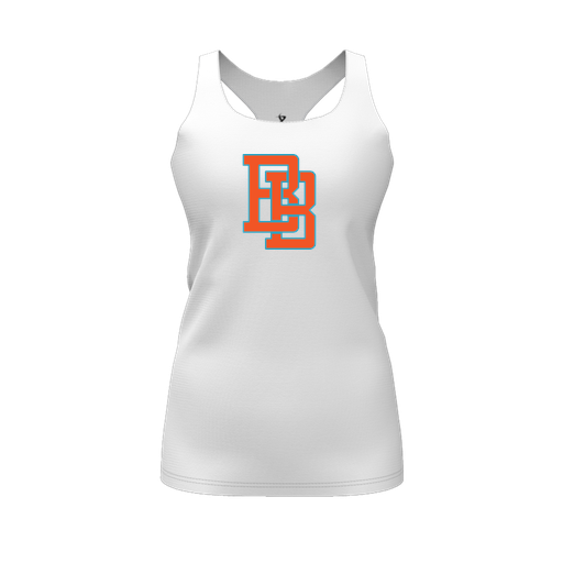 [FT0TRBWH-FYS-LOGO1] Decker Racerback Tank Top (Female Youth S, White, Logo 1)