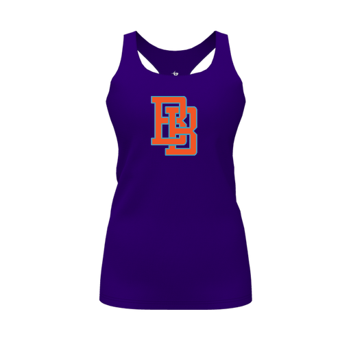 [FT0TRBPP-FYS-LOGO1] Decker Racerback Tank Top (Female Youth S, Purple, Logo 1)