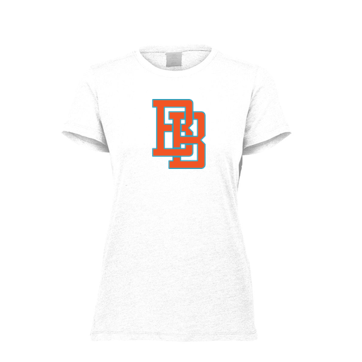 [FTSCUBWH-FAXS-LOGO1] Decker Women's Tri-Blend T-Shirt - Short Sleeve (Female Adult XS, White, Logo 1)