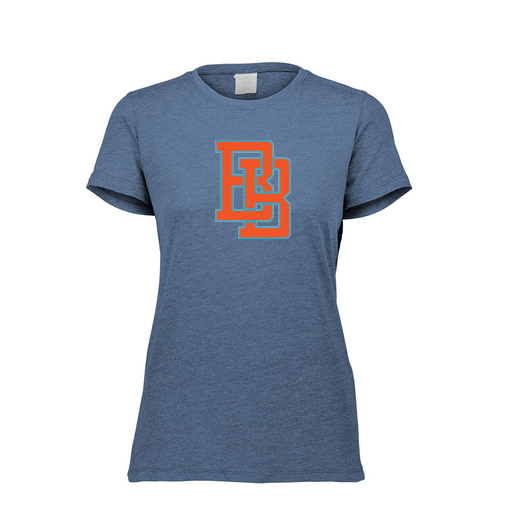 [FTSCUBNV-FAXS-LOGO1] Decker Women's Tri-Blend T-Shirt - Short Sleeve (Female Adult XS, Navy, Logo 1)