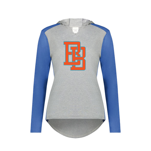 [6902.28V.XS-LOGO1] Ladies Vintage Hoodie (Female Adult XS, Royal, Logo 1)