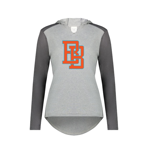 [6902.30V.XS-LOGO1] Ladies Vintage Hoodie (Female Adult XS, Gray, Logo 1)