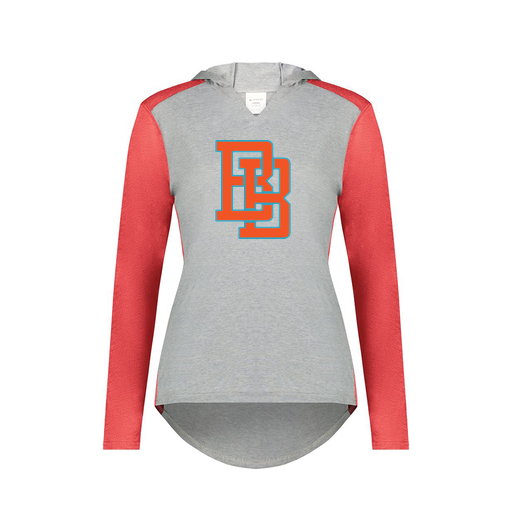 [6902.27V.XS-LOGO1] Ladies Vintage Hoodie (Female Adult XS, Red, Logo 1)