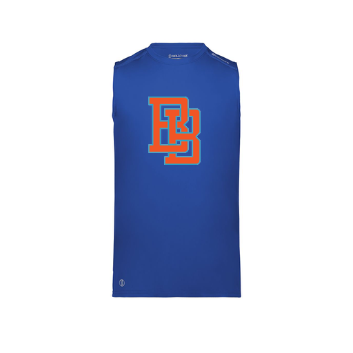 [222593.060.S-LOGO1] Men's CoolDry TankTop (Adult S, Royal, Logo 1)