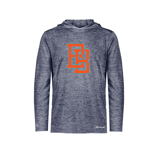 [FOLHCGNV-YS-LOGO1] Decker Youth Charge Hoodie (Youth S, Navy, Logo 1)