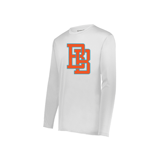 [222822.005.XS-LOGO1] Men's LS Smooth Sport Shirt (Adult XS, White, Logo 1)