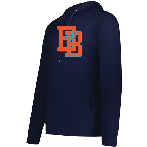 [222598.065.S-LOGO1] Men's Ventura Thin Knit Hoodie (Adult S, Navy, Logo 1)
