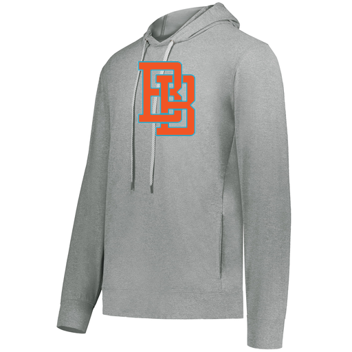 [222598.E83.S-LOGO1] Men's Ventura Thin Knit Hoodie (Adult S, Silver, Logo 1)