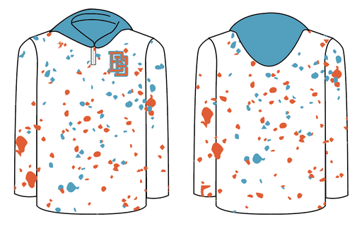 Ballers - Long Sleeve White Splatter Cage Jacket